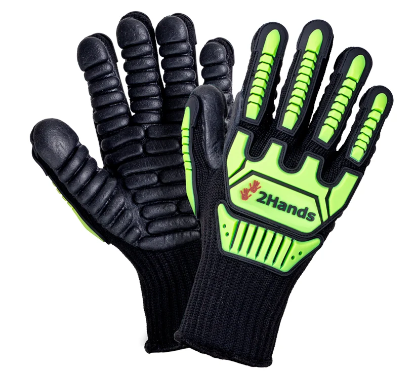 Перчатки 2Hands (Ту Хэндс) 5301 с виброгасящим покрытием и защитой от удара — фото товара, SIZ5